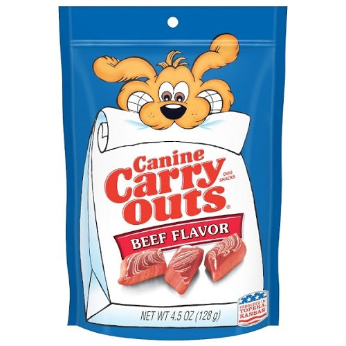 Canine Carry Outs Dog Snacks Beef 4.5oz