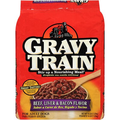Gravy Train Beef Liver & Bacon Dog Food (Bag) 14.48lb