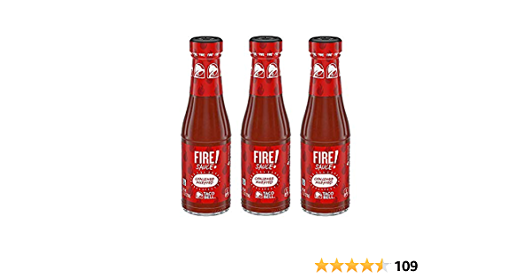 Taco Bell Fire Sauce, 7.5 oz - 3 pack