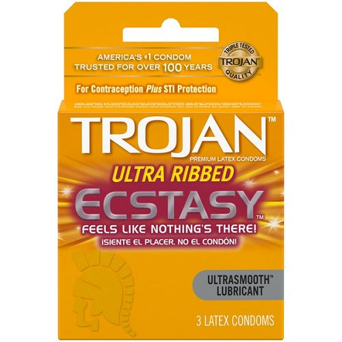 Trojan Condoms Ecstasy 3ct
