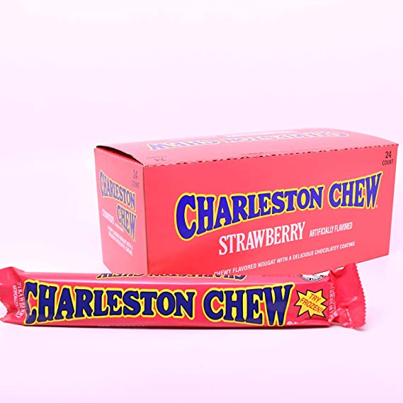 Tootsie Roll Charleston Chews, Strawberry, 1.875 Ounce Bars (Pack of 24)