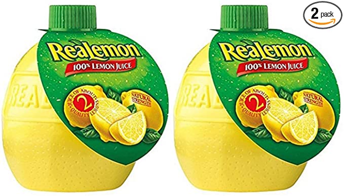 Realemon 100% Lemon Juice, 2.5 oz (Pack of 2)
