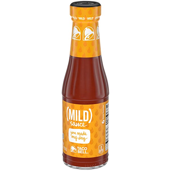 Taco Bell Mild Sauce (12 ct Pack, 7.5 oz Bottles)
