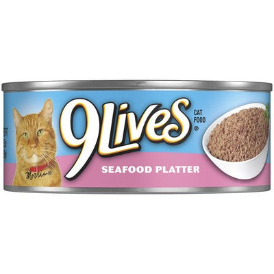 Nine Lives Meaty Pate Seafood Platter 5.5oz