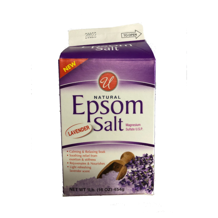 U Epsom Salt Lavender Carton 1lb