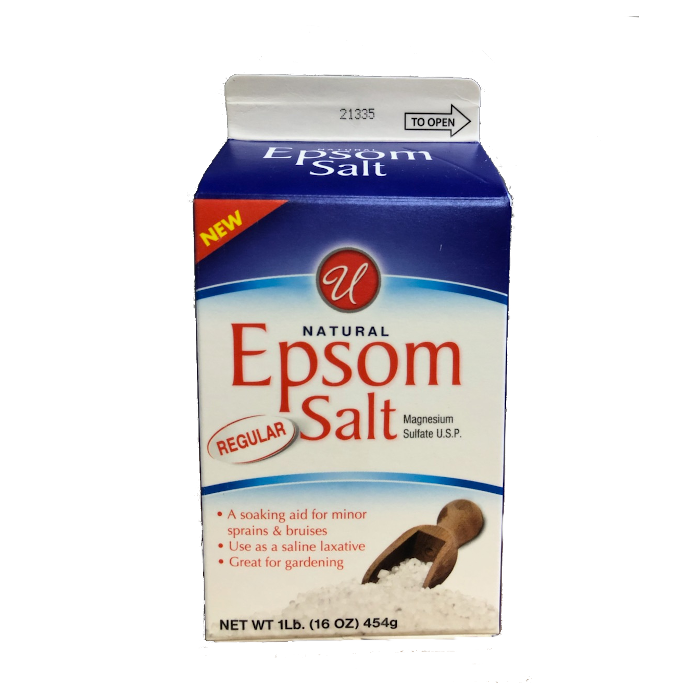 U Epsom Salt Regular Carton 1lb