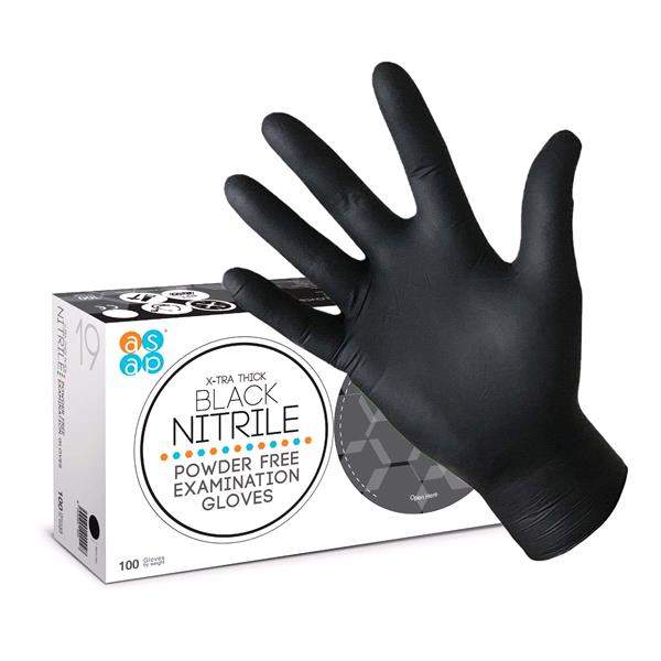 Asap Nitrile Powder Free Exam Gloves 4 Mil Medium 1ct