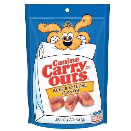 Canine Carry Outs Dog Snacks Beef & Cheese 4.5oz